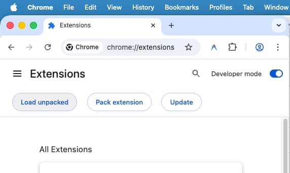 Screenshot: Manual Installation from GitHub